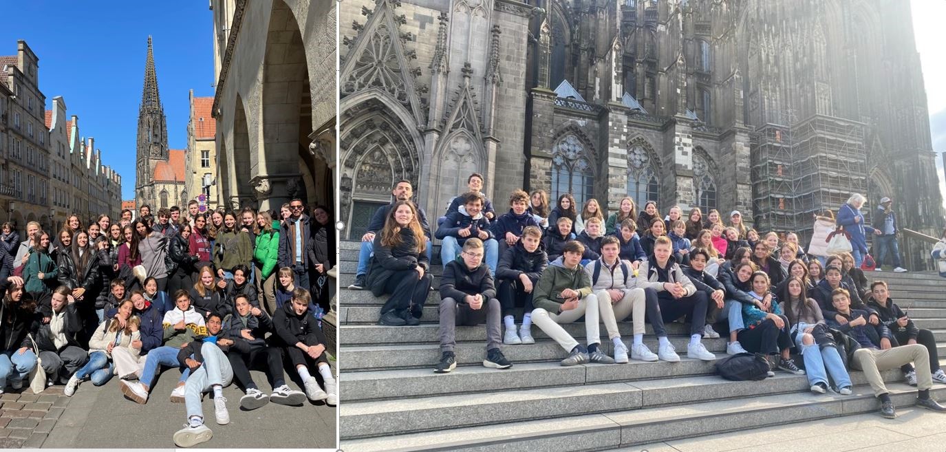 Spanische Schuelerinnen und Schueler zu Besuch in Muenster